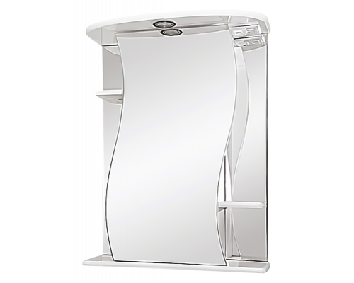 Купить Лиана - 55 Зеркало - шкаф лев. (свет) в магазине сантехники Santeh-Crystal.ru