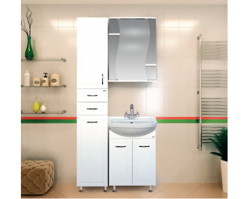 Заказать Лиана - 60 Зеркало - шкаф лев. (свет) в магазине сантехники Santeh-Crystal.ru