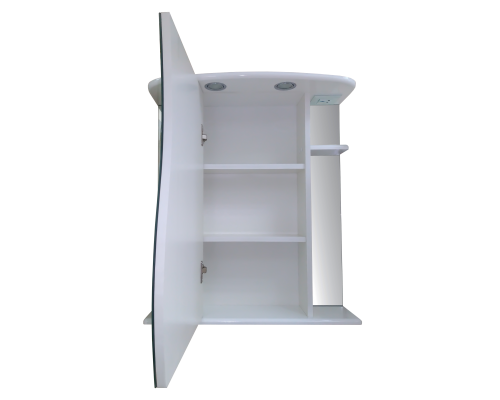 Купить Лиана - 65 Зеркало - шкаф (свет) лев. в магазине сантехники Santeh-Crystal.ru