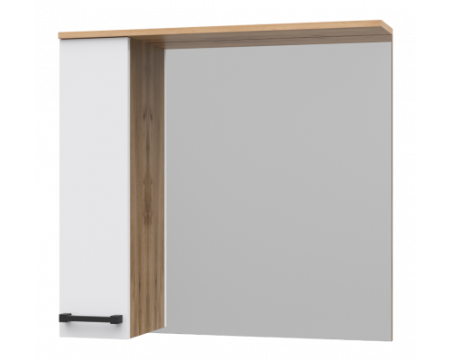 Купить Крафт - 80 Зеркало с 1 шкаф. левый в магазине сантехники Santeh-Crystal.ru