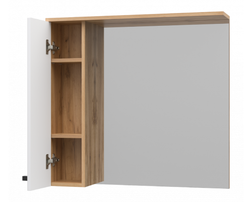 Купить Крафт - 80 Зеркало с 1 шкаф. левый в магазине сантехники Santeh-Crystal.ru