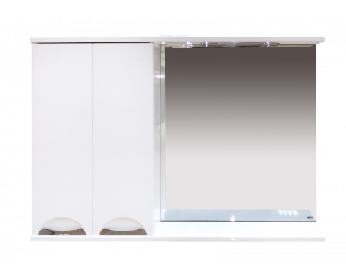 Купить Куба- 120 Зеркало-шкаф(свет) лев. в магазине сантехники Santeh-Crystal.ru