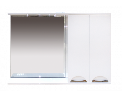 Купить Куба- 120 Зеркало-шкаф(свет) прав. в магазине сантехники Santeh-Crystal.ru