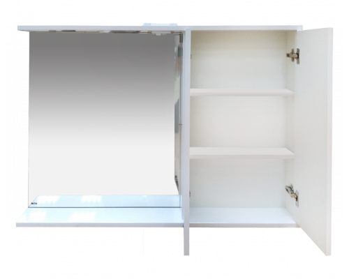 Купить Куба- 120 Зеркало-шкаф(свет) прав. в магазине сантехники Santeh-Crystal.ru