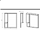 Заказать Латте - 85 Зеркало-шкаф левое белая эмаль в магазине сантехники Santeh-Crystal.ru
