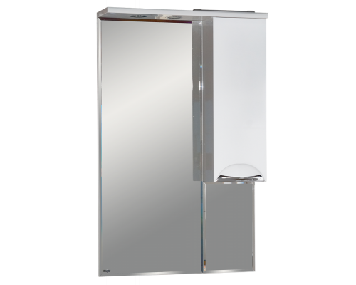 Заказать Орхидея - 65 Зеркало - шкаф прав. (свет)  белая эмаль в магазине сантехники Santeh-Crystal.ru