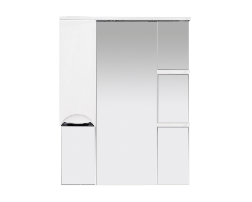 Купить Орхидея - 75 Зеркало - шкаф лев. (свет) белая эмаль в магазине сантехники Santeh-Crystal.ru