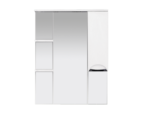 Заказать Орхидея - 75 Зеркало - шкаф прав. (свет) белая эмаль в магазине сантехники Santeh-Crystal.ru