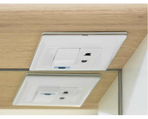 Приобрести Респект -120 Зеркало правое (белая ПВХ/Дуб Тиссано) в магазине сантехники Santeh-Crystal.ru