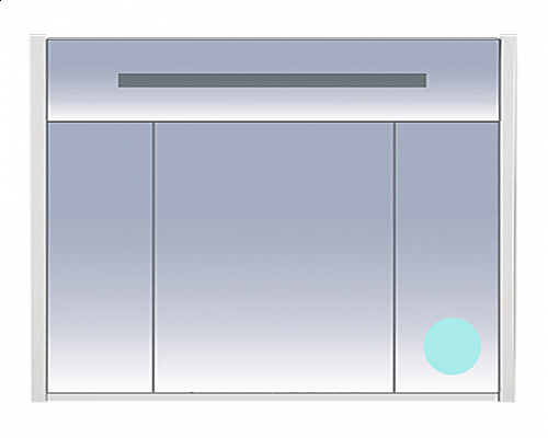 Купить Джулия -105 Шкаф голубой зеркальный в магазине сантехники Santeh-Crystal.ru