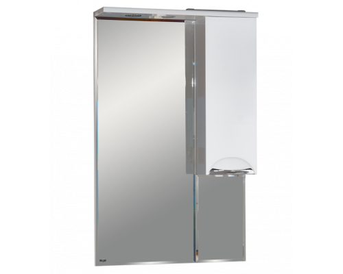 Заказать Орхидея - 65 Зеркало - шкаф прав. (свет)  белая эмаль в магазине сантехники Santeh-Crystal.ru