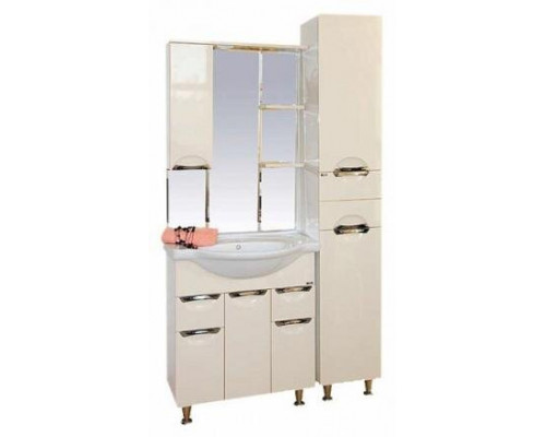 Заказать Орхидея - 75 Зеркало - шкаф лев. (свет) БЕЖ. эмаль в магазине сантехники Santeh-Crystal.ru