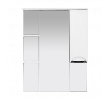 Орхидея - 75 Зеркало - шкаф прав. (свет) белая эмаль