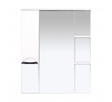 Орхидея - 85 Зеркало - шкаф лев. (свет) белая эмаль