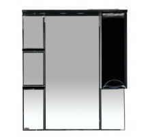 Жасмин - 85 Зеркало - шкаф прав. (свет) чёрная плёнка