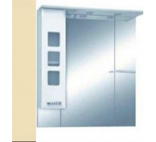 Квадро - 90 Зеркало - шкаф лев. (свет) БЕЖ