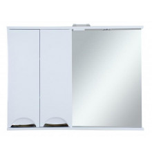 Куба- 105 Зеркало-шкаф(свет) лев.