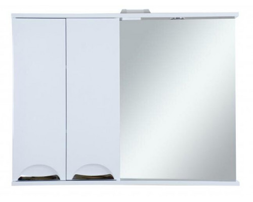 Купить Куба- 105 Зеркало-шкаф(свет) лев. в магазине сантехники Santeh-Crystal.ru