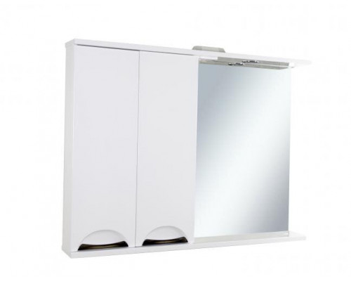 Купить Куба- 105 Зеркало-шкаф(свет) лев. в магазине сантехники Santeh-Crystal.ru