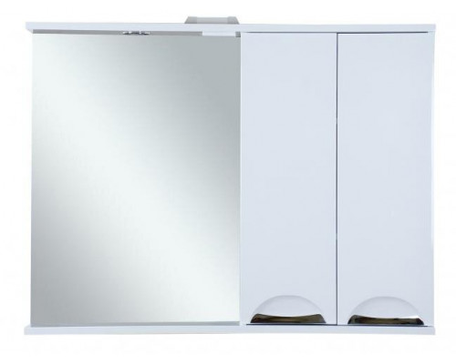 Купить Куба- 105 Зеркало-шкаф(свет) прав. в магазине сантехники Santeh-Crystal.ru