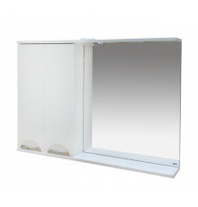 Куба- 120 Зеркало-шкаф(свет) лев.