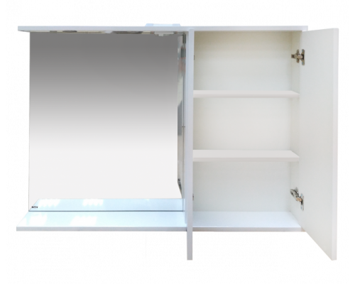 Купить Куба- 120 Зеркало-шкаф(свет) прав. в магазине сантехники Santeh-Crystal.ru