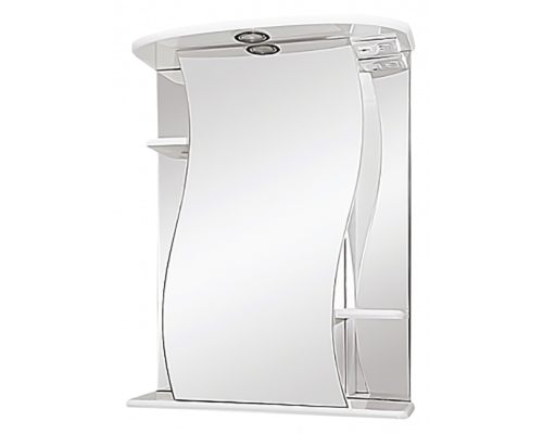 Купить Лиана - 55 Зеркало - шкаф лев. (свет) в магазине сантехники Santeh-Crystal.ru