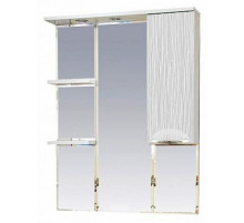 Лорд - 85 зеркало-шкаф (свет) прав.(белая пленка )