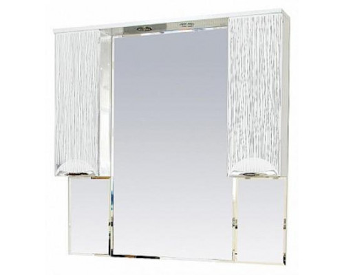 Приобрести Лорд -105 зеркало-шкаф (свет) (белая пленка) в магазине сантехники Santeh-Crystal.ru