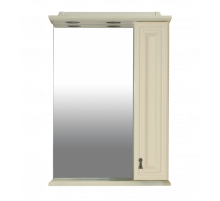 Лувр - 60 Зеркало со шкафчиком, прав., слоновая кость