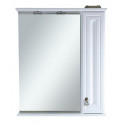 Лувр - 65 Зеркало со шкафчиком, прав., белое