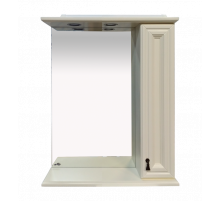 Лувр - 65 Зеркало со шкафчиком, прав., слоновая кость