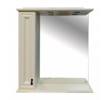 Лувр - 75 Зеркало со шкафчиком, лев., слоновая кость