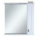 Лувр - 85 Зеркало с 1-м шкафчиком, прав.,  белое