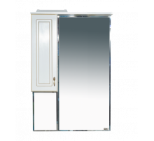 Париж - 65 Зеркало - шкаф левое белая патина