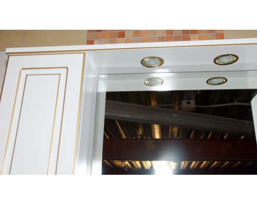 Купить Париж - 65 Зеркало - шкаф левое белая патина в магазине сантехники Santeh-Crystal.ru