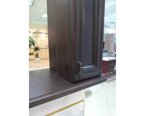 Приобрести Рим - 60 Зеркало со шкафчиком, прав., орех в магазине сантехники Santeh-Crystal.ru