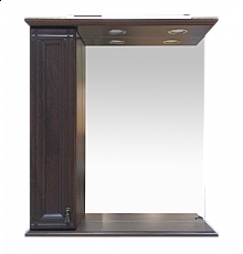 Рим - 75 Зеркало со шкафчиком, лев., орех