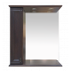 Купить Рим - 75 Зеркало со шкафчиком, лев., орех в магазине сантехники Santeh-Crystal.ru