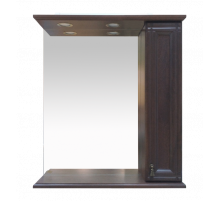 Рим - 75 Зеркало со шкафчиком, прав., орех