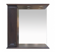 Рим - 85 Зеркало с 1-м шкафчиком, лев., орех