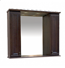 Рим -105 Зеркало с 2-мя шкафчиками, орех
