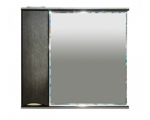 Приобрести Элвис - 85 Зеркало-шкаф лев. (свет) венге в магазине сантехники Santeh-Crystal.ru