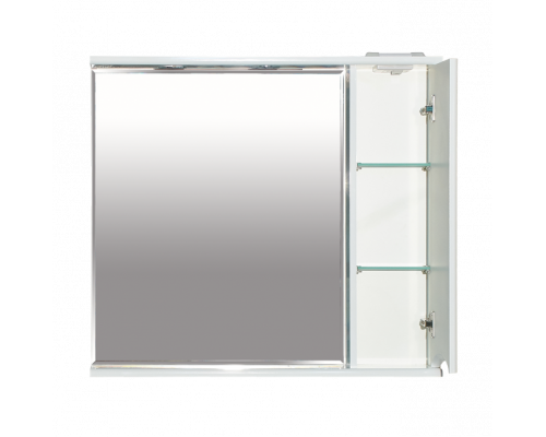 Заказать Элвис - 85 Зеркало-шкаф прав. (свет) белая эмаль в магазине сантехники Santeh-Crystal.ru