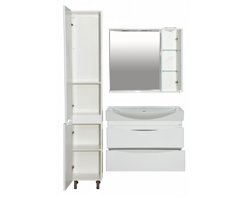 Заказать Элвис - 85 Зеркало-шкаф прав. (свет) белая эмаль в магазине сантехники Santeh-Crystal.ru