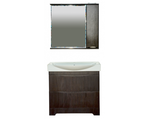 Приобрести Элвис - 85 Зеркало-шкаф прав. (свет) венге в магазине сантехники Santeh-Crystal.ru