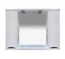 Элвис -105 Зеркало-шкаф (свет) белая эмаль