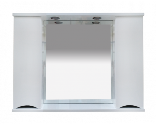 Купить Элвис -105 Зеркало-шкаф (свет) белая эмаль в магазине сантехники Santeh-Crystal.ru