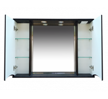 Элвис -105 Зеркало-шкаф (свет) венге