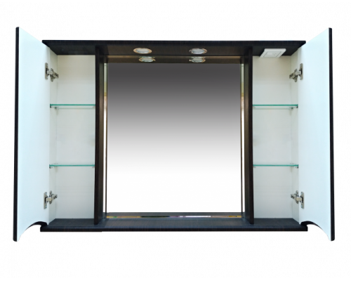 Купить Элвис -105 Зеркало-шкаф (свет) венге в магазине сантехники Santeh-Crystal.ru